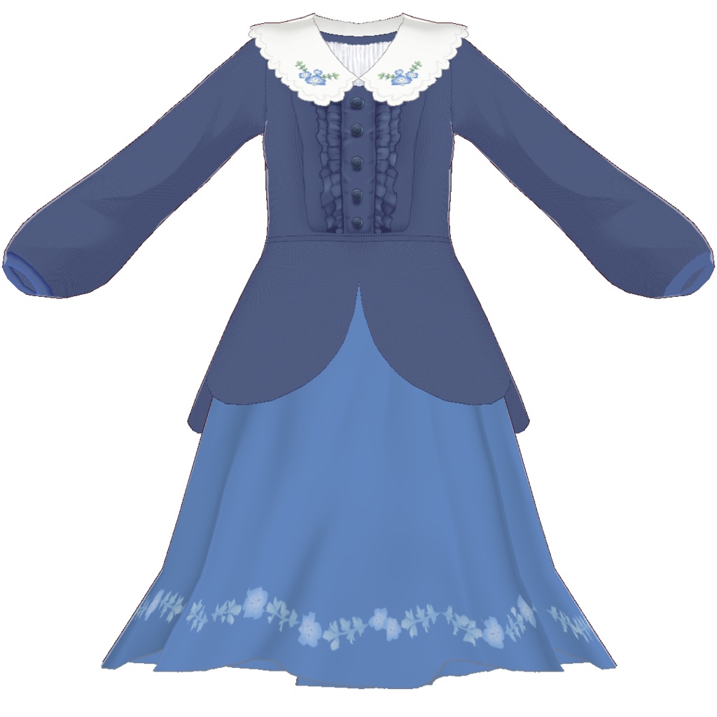 Saku*saku ネモフィラ上下セット/nemofira tops+bottoms codeset