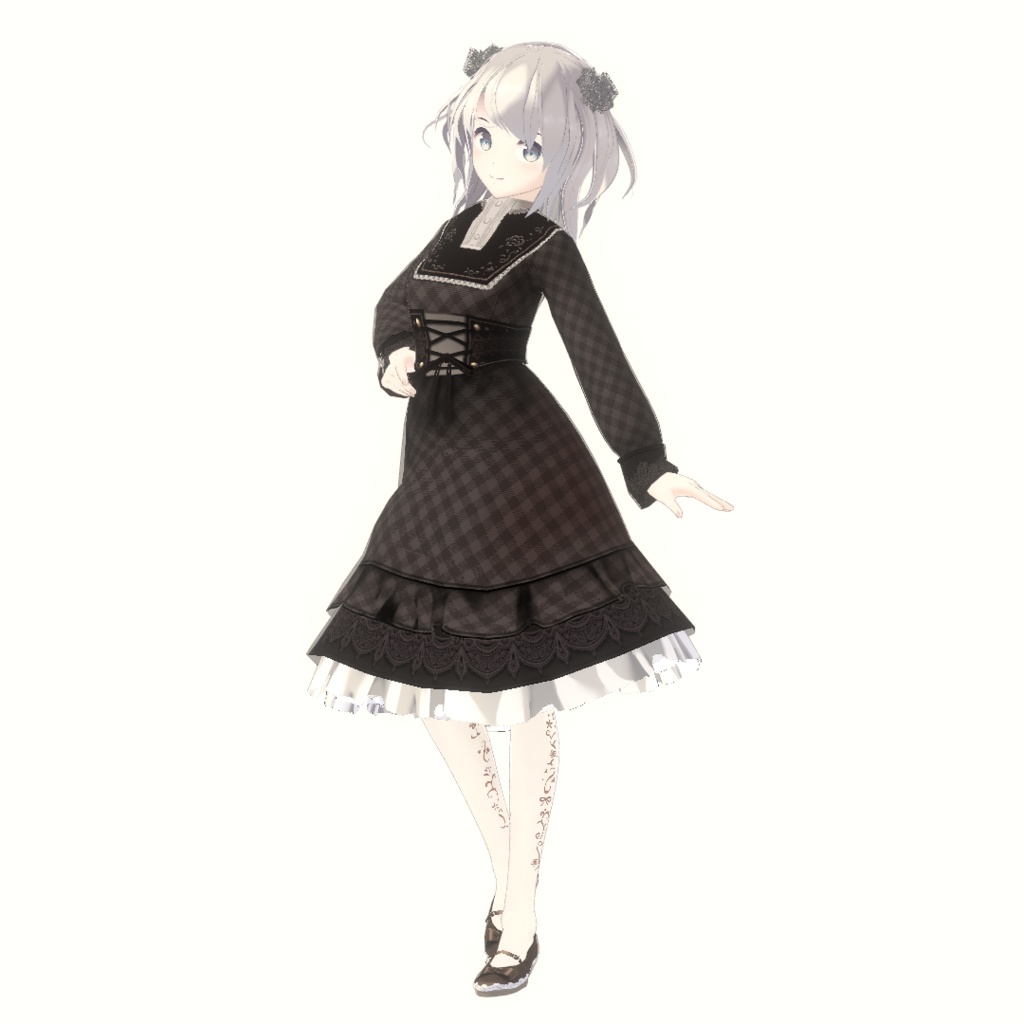 Saku*saku classical クラシカルギンガムドレスセット/classical gimgam dress set