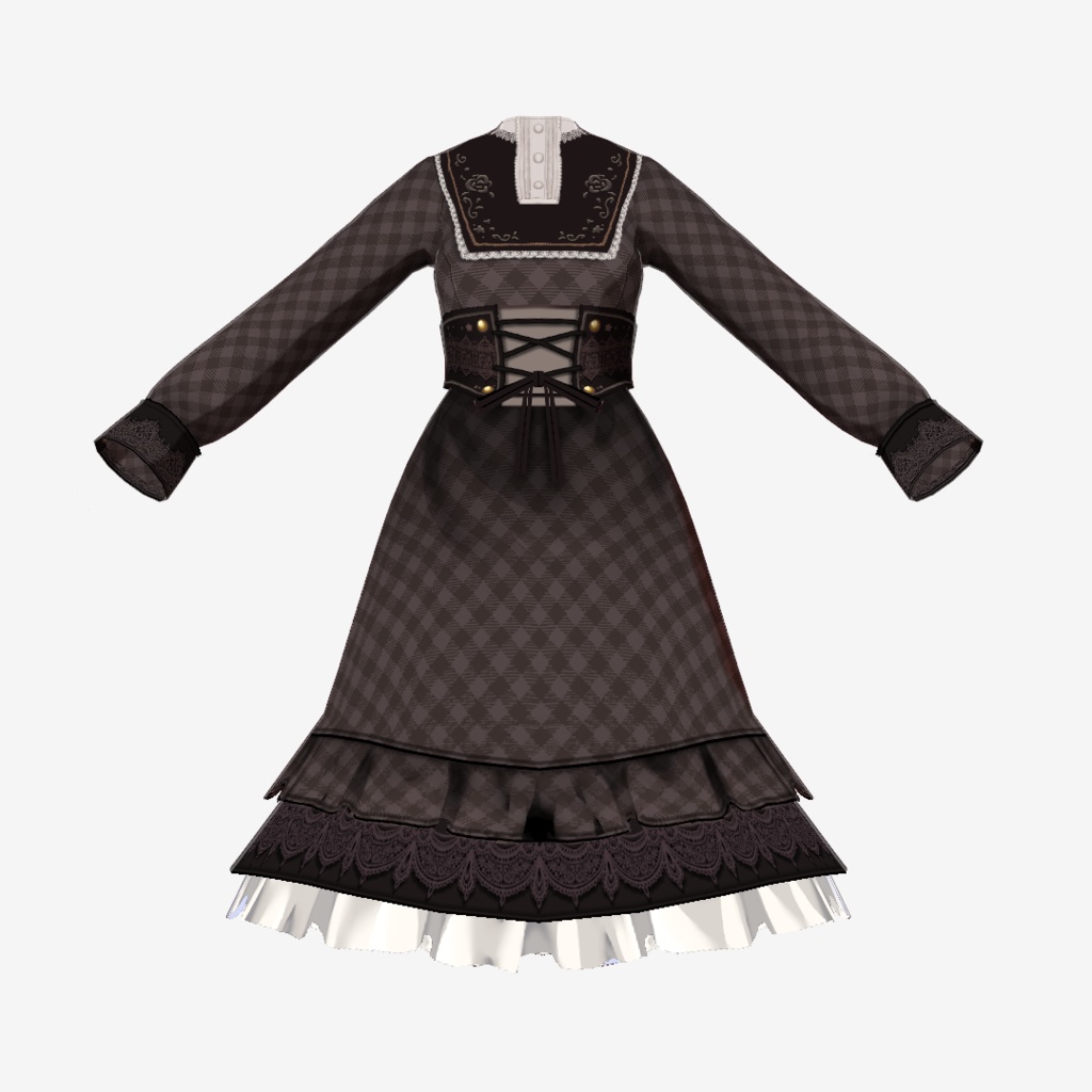 Saku*saku classical クラシカルギンガムドレスセット/classical gimgam dress set