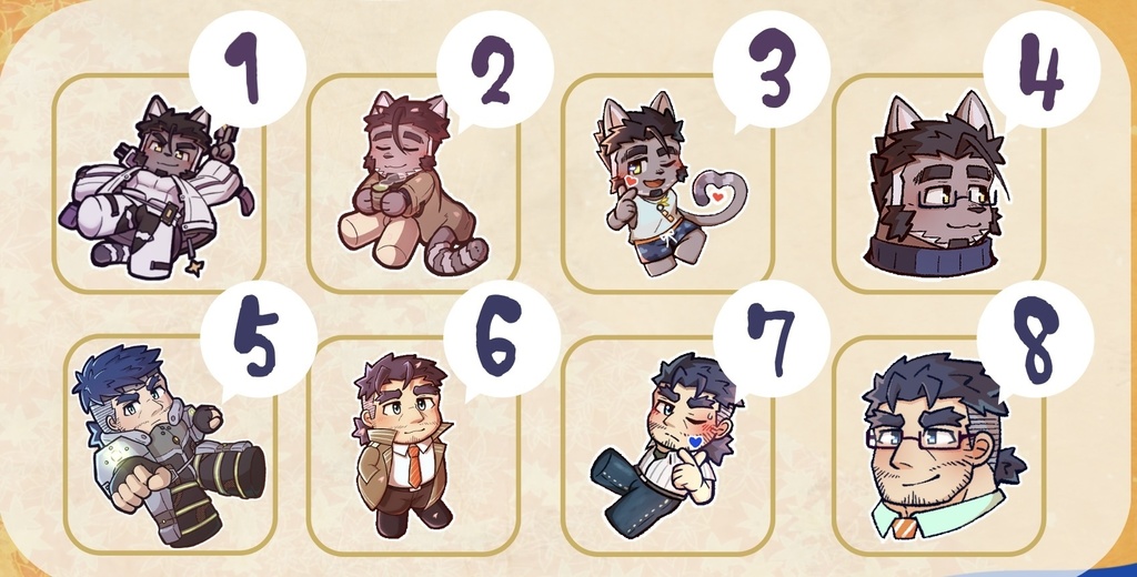 ツネアキさん&ガンメイさん自立ミニアクスタ