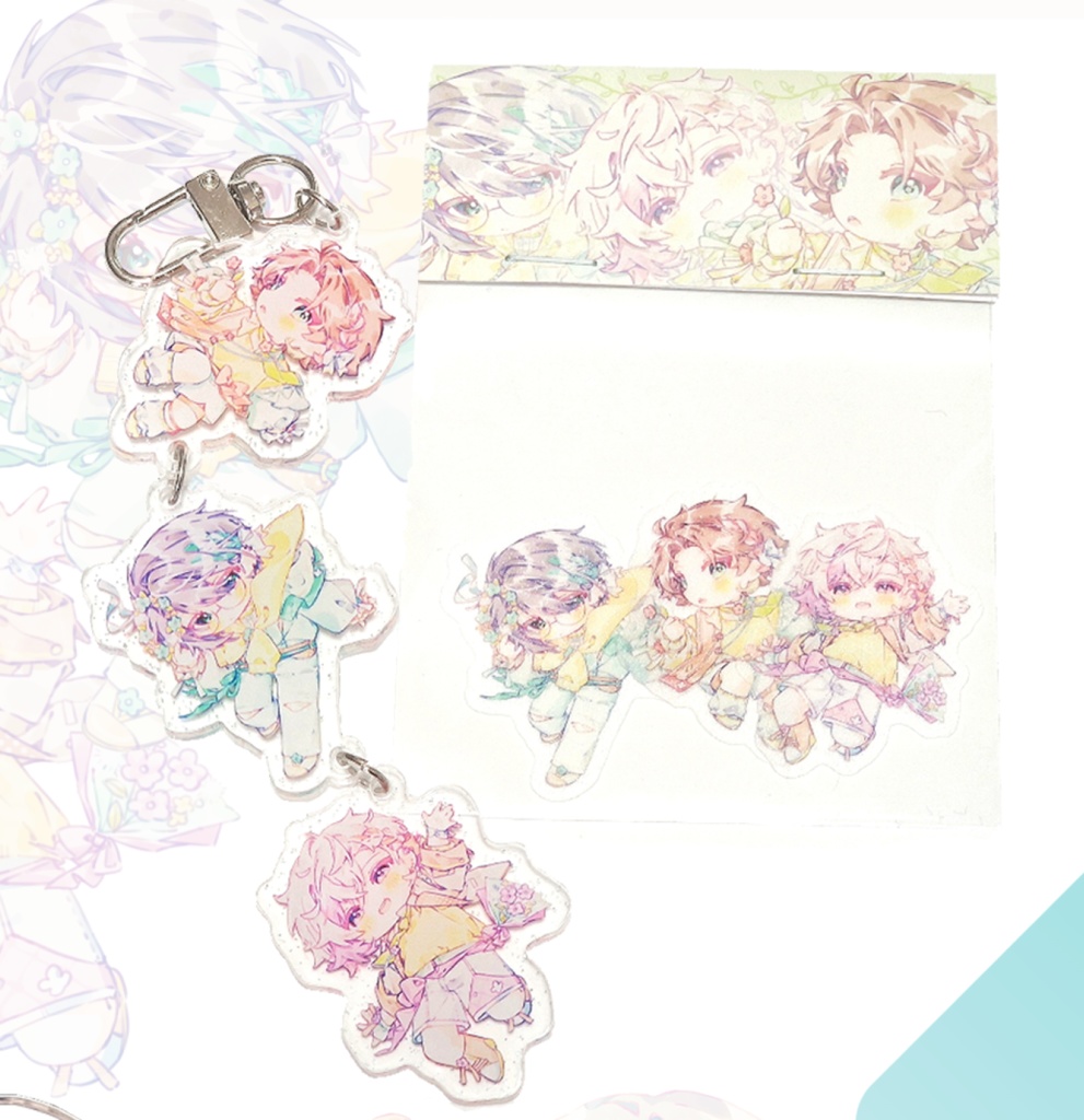 【飯屋】アクリルチェーン＋ステッカーセット