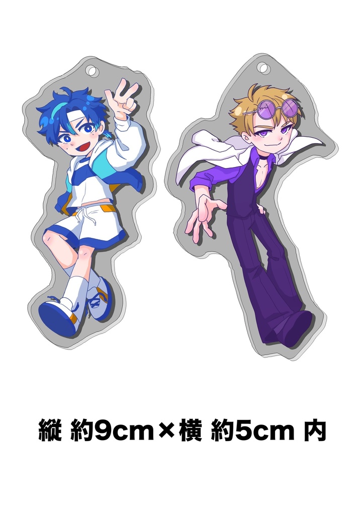 【C107】ＩＩＩアクリルキーホルダー