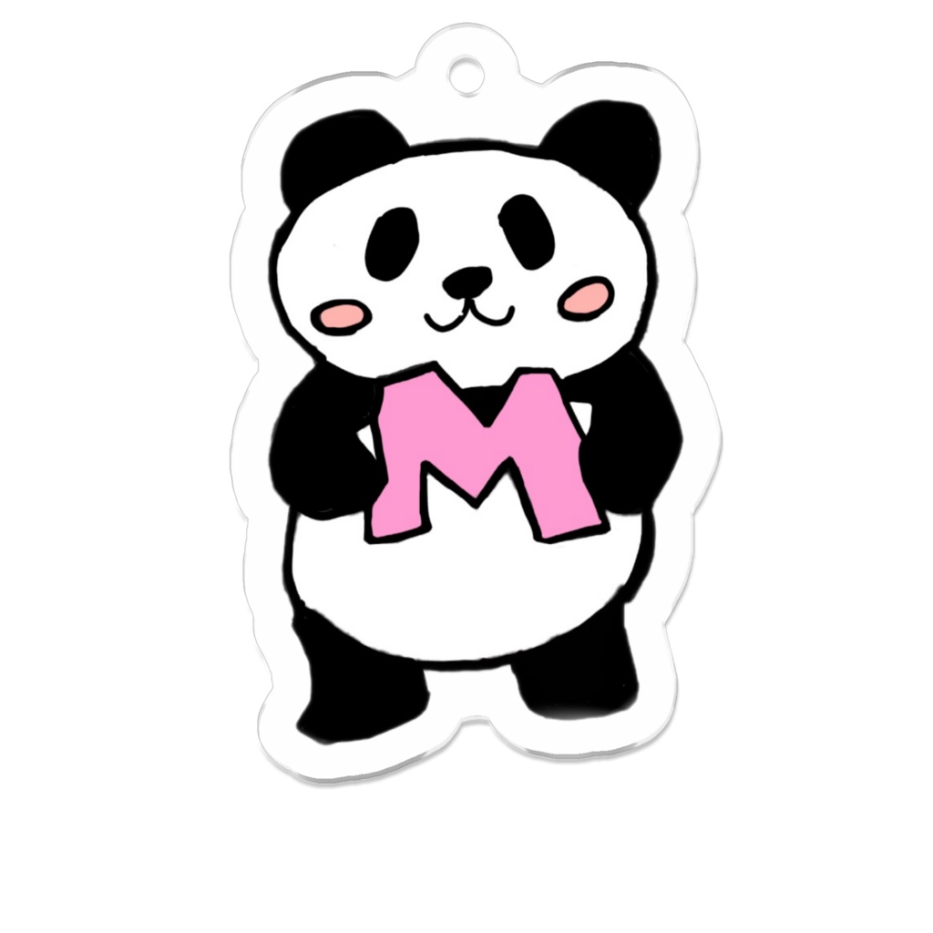 まちゃパンダ　アクリルキーホルダー