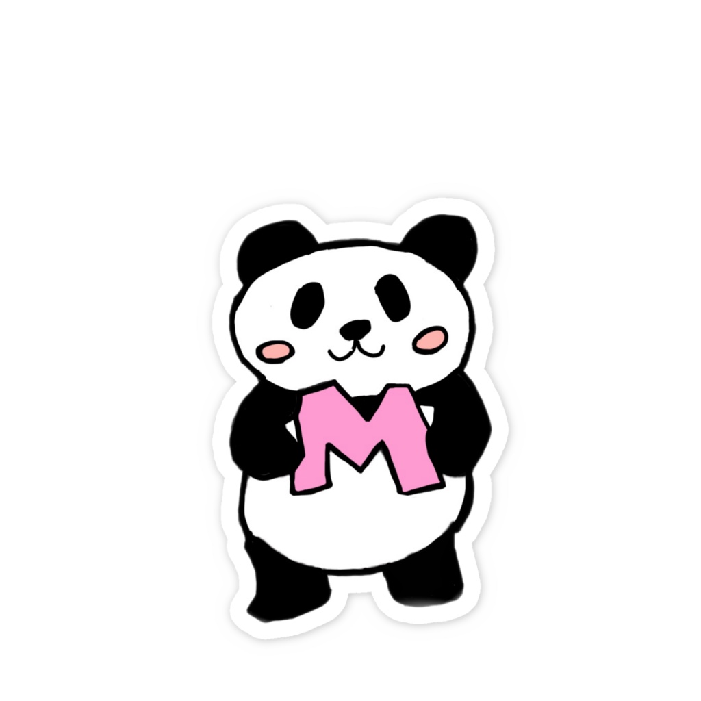 まちゃパンダ ステッカー