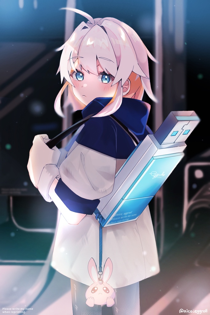 VRChat想定Quest対応モデル「USB子ちゃん」