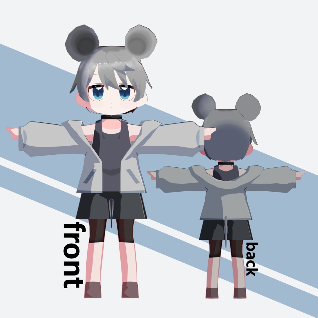 【無料】ねずみ男子「ちゅー太」VRC想定