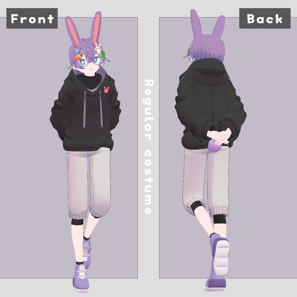 オリジナル3Dモデル「珀兎/Hakuto」