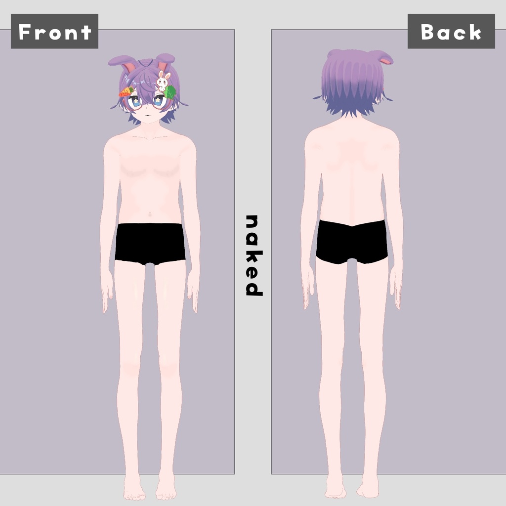 オリジナル3Dモデル「珀兎/Hakuto」