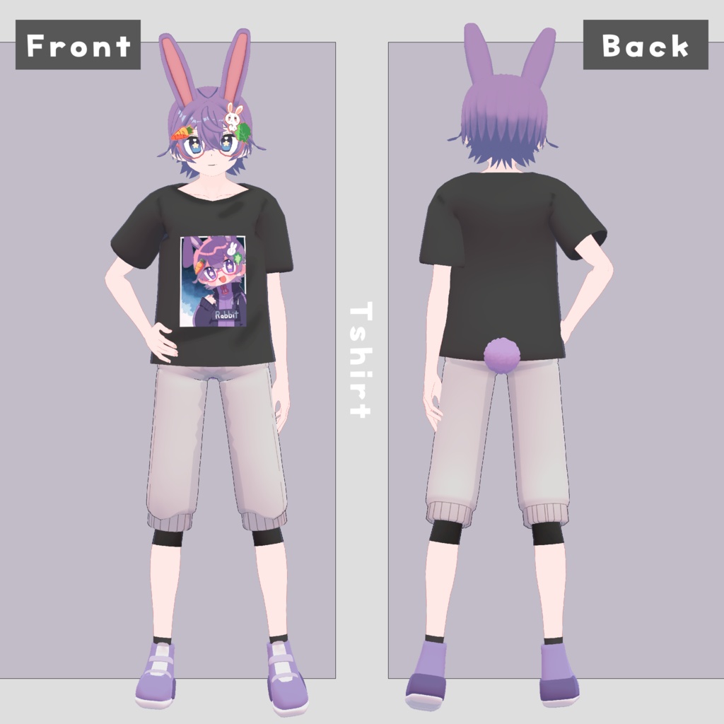 オリジナル3Dモデル「珀兎/Hakuto」