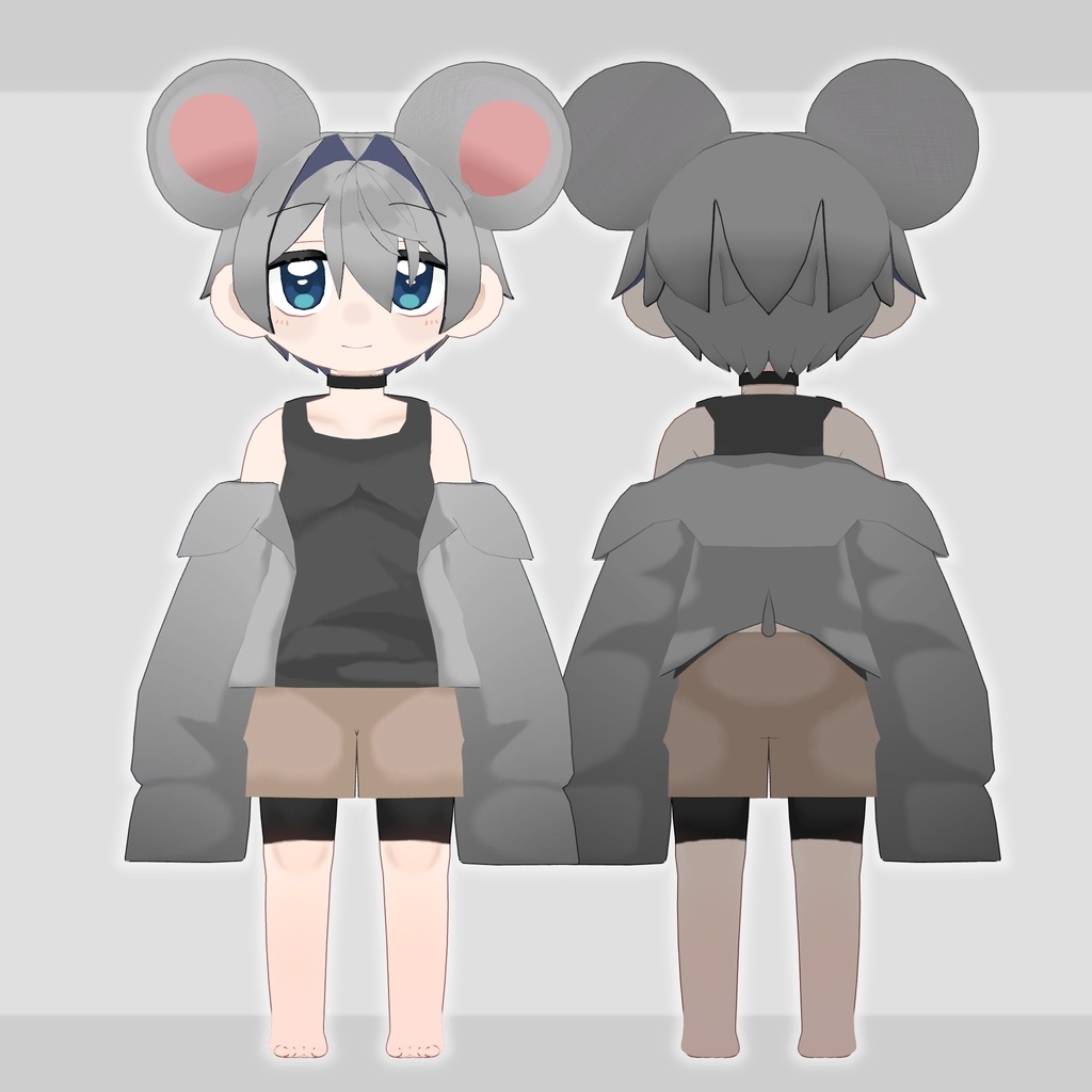 【PC/Android/VRM対応】ちゅー太_Re - オリジナル3Dモデル