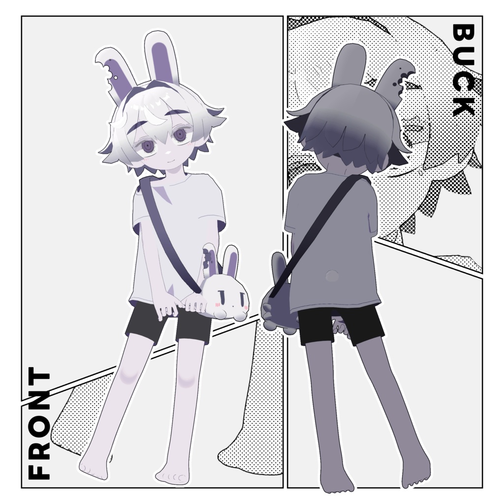 蜈弱&繧(うさぎさん)_Re 【オリジナル3Dモデル】