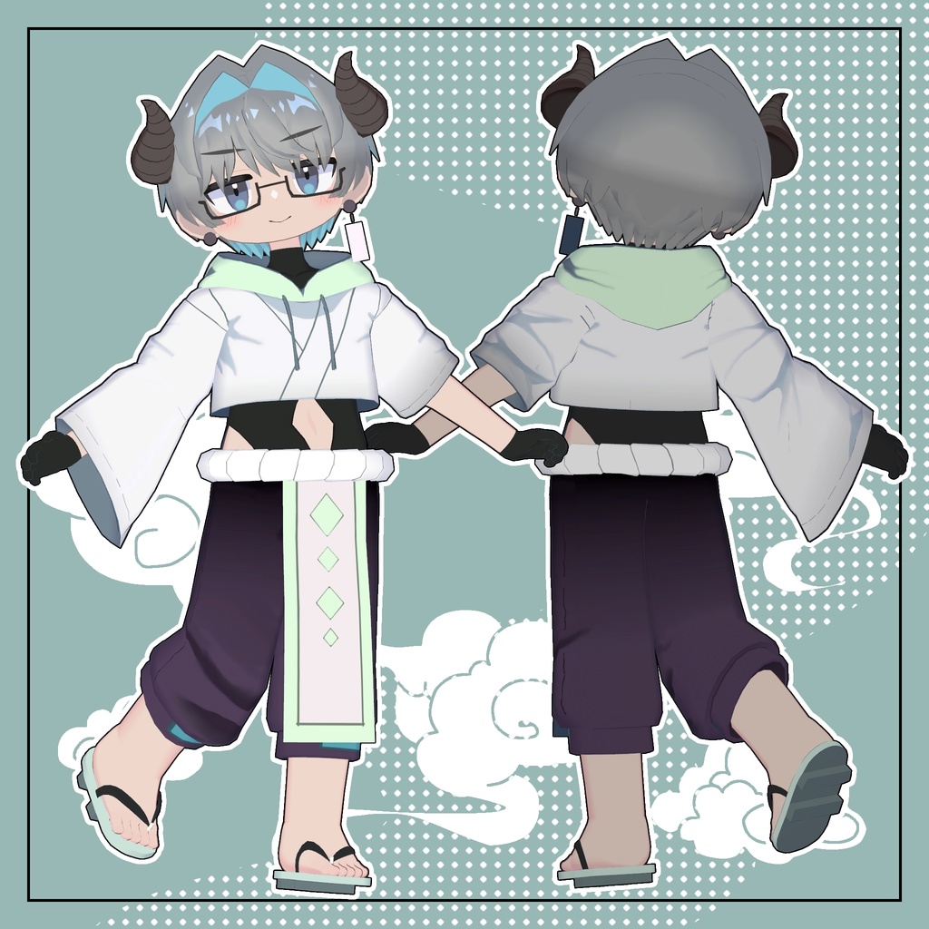 和男子くん Mini_Re【オリジナル3Dモデル】