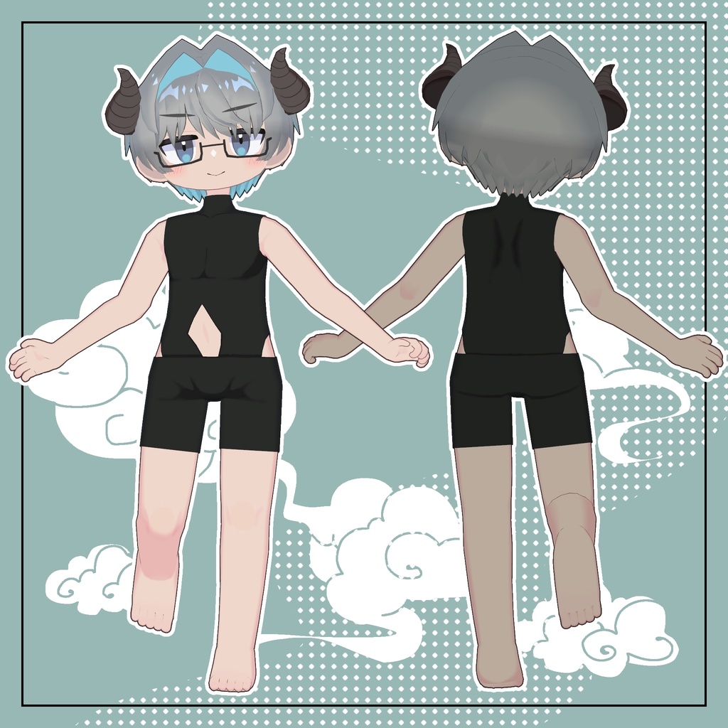 和男子くん Mini_Re【オリジナル3Dモデル】