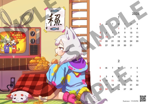 彼岸リコ 卓上リングカレンダー(2025年版)