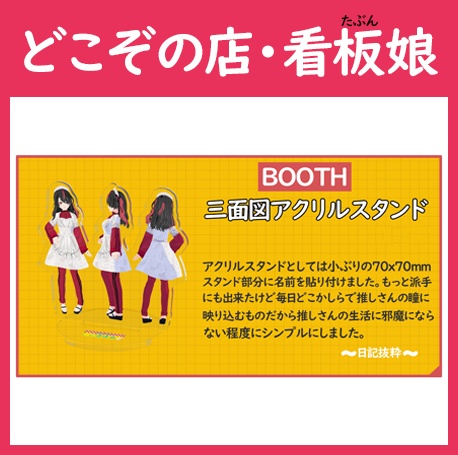 三面図アクリルスタンド
