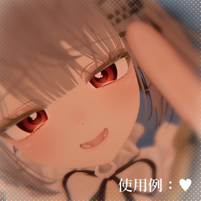 【4アバター対応】たぬき目+そばかす/Eyes&Makeup texture