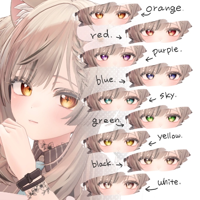 【14アバター対応】HarvestMoon🌕EyeTexture