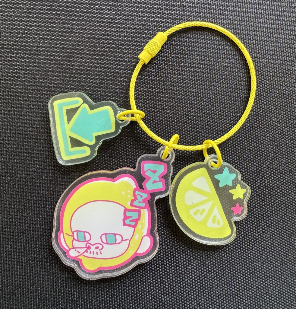 🦍ゴリレモン🍋3連アクリルキーホルダー