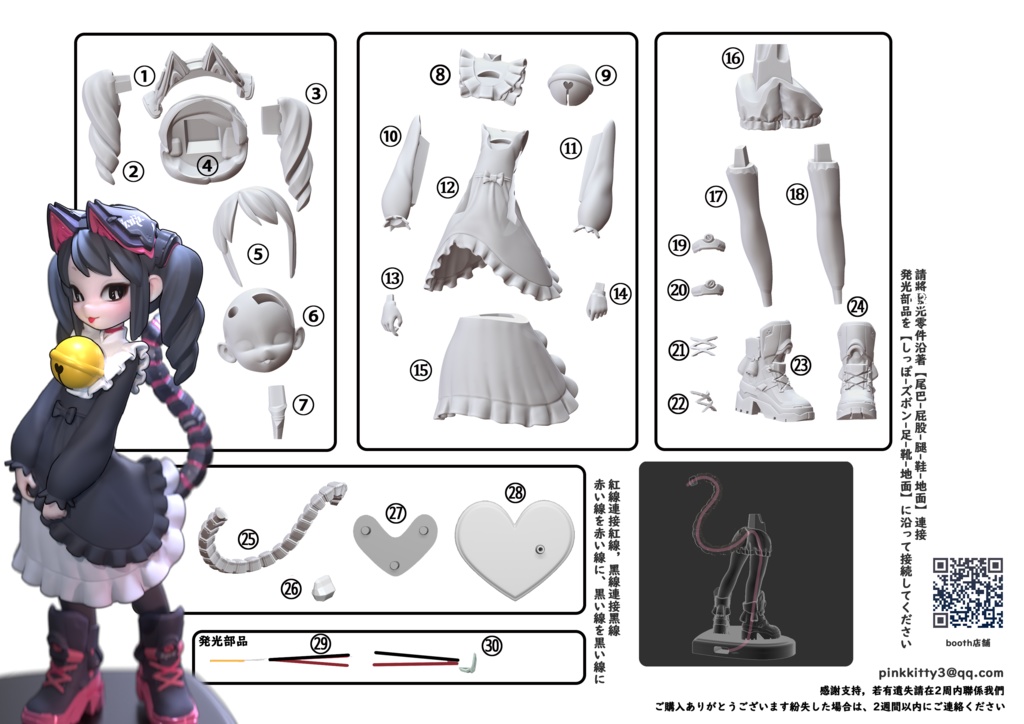 『ギジンデバイス』『黒猫』&『白猫』1/7