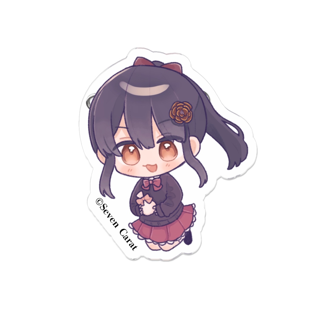 リアン・アニマリア・椿アクリルバッジ(バレンタインVer.)