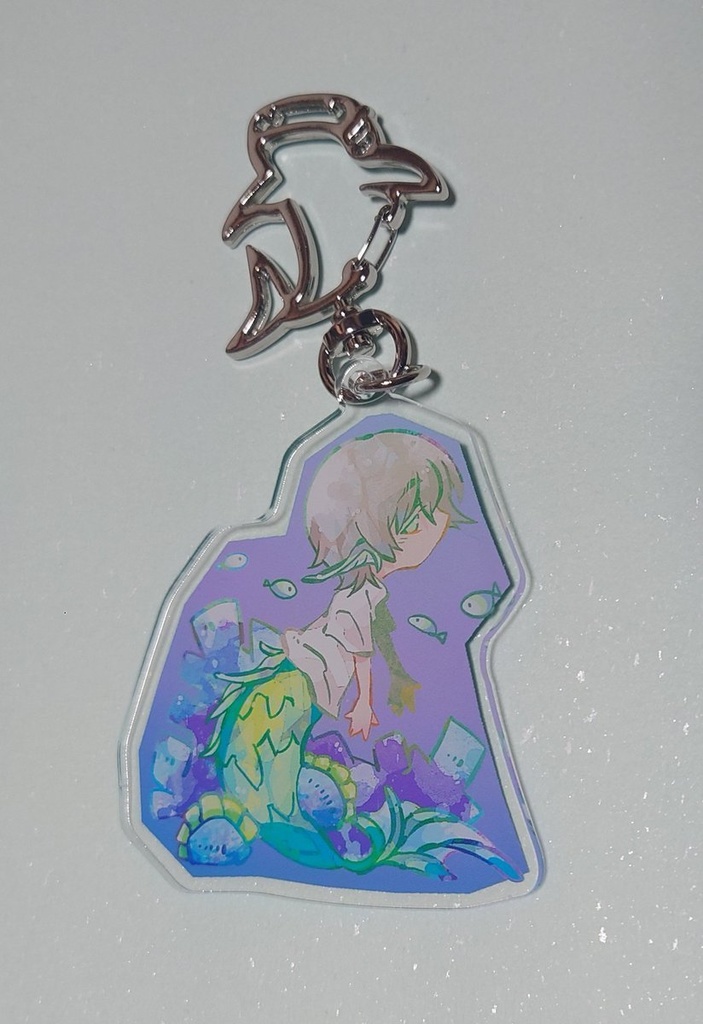 【アクリルキーホルダー】蒼に沈む　モチーフ