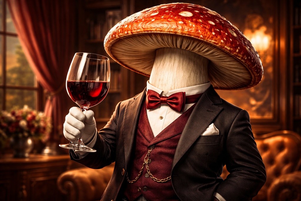 マッシュルームダンディ画像集 約40枚(AI画像生成)フリーゲームなどで使える素材です