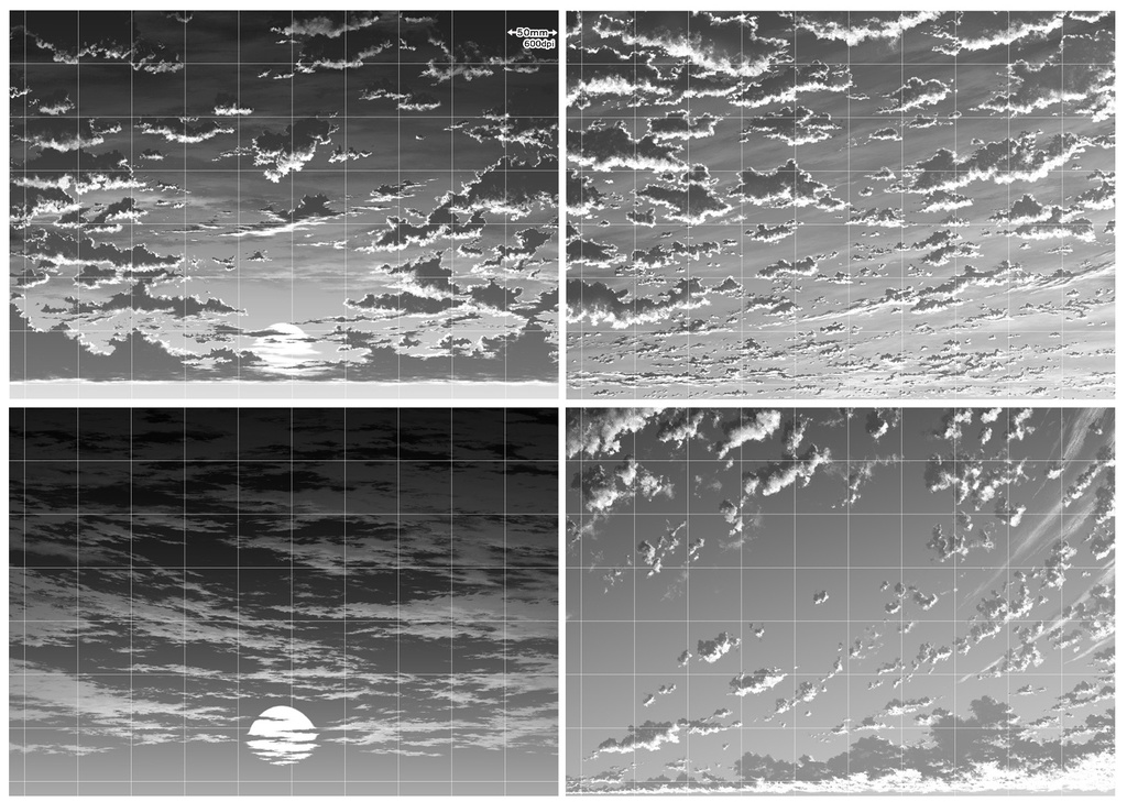 雲フルセット・ブラシ24種&仕上済み画像100枚【19.1.21更新】