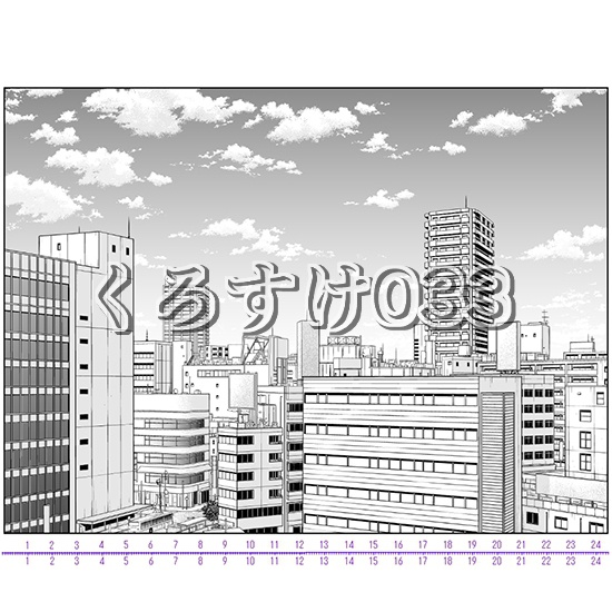 仕上げ済み背景No.10・街