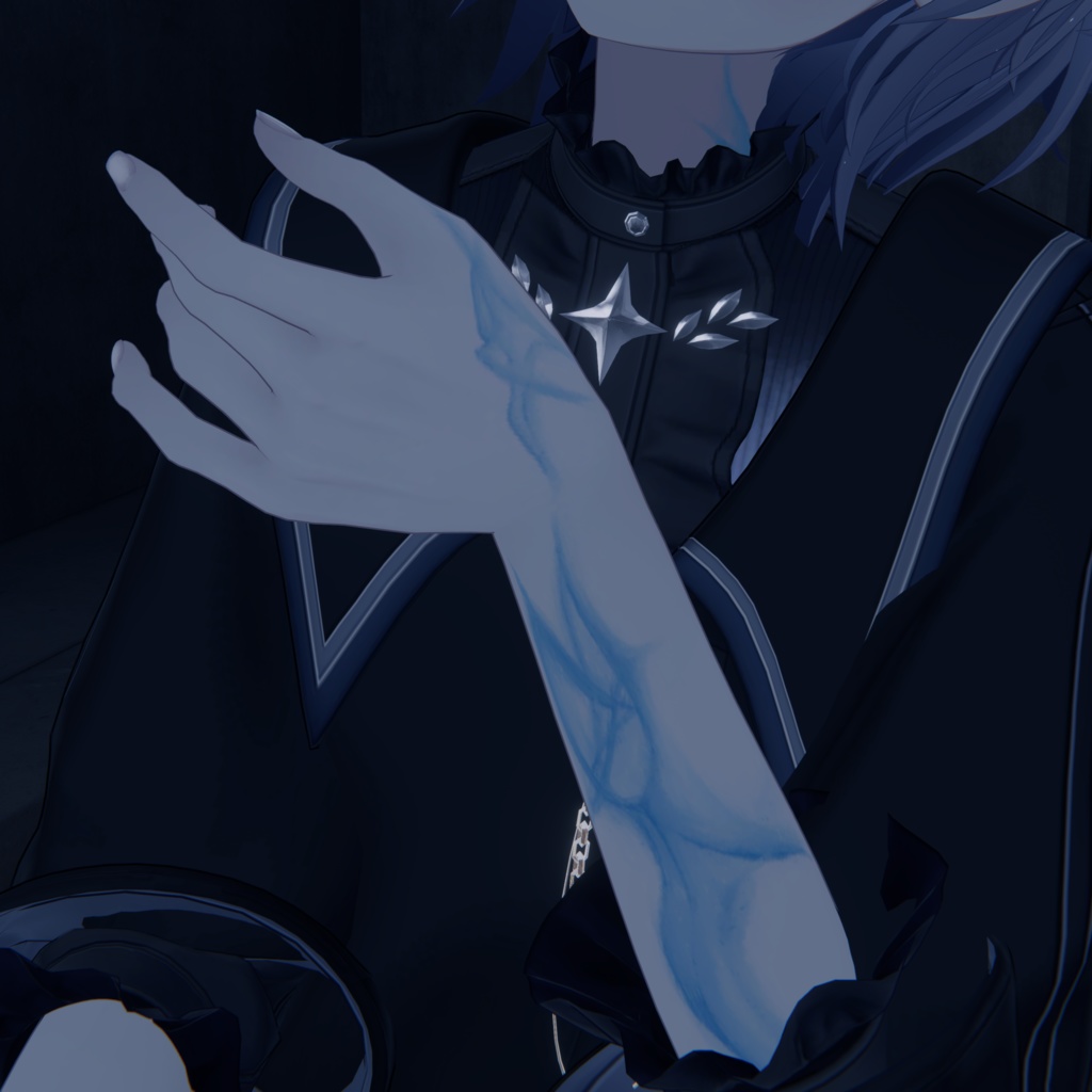 【雫峰-Shizune-】少年 メイク&タトゥーテクスチャ|単品・セット対応【VRchat】