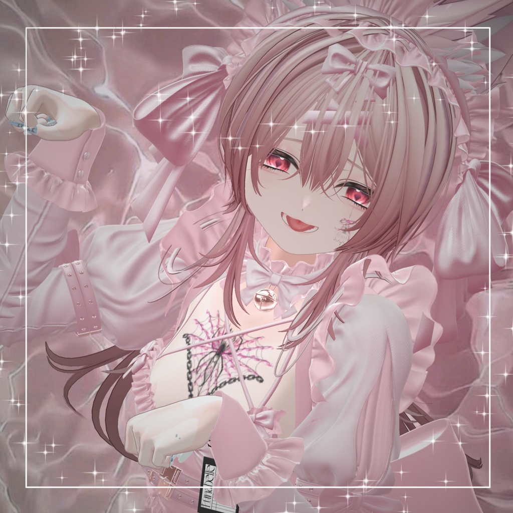 【透過PNG】 tattoo texture - Arachne -【デカール化可能】