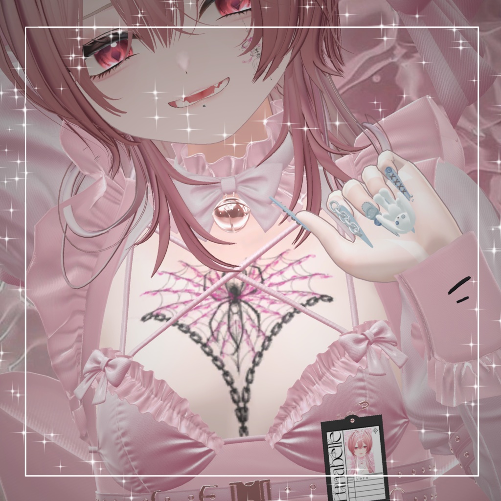 【透過PNG】 tattoo texture - Arachne -【デカール化可能】