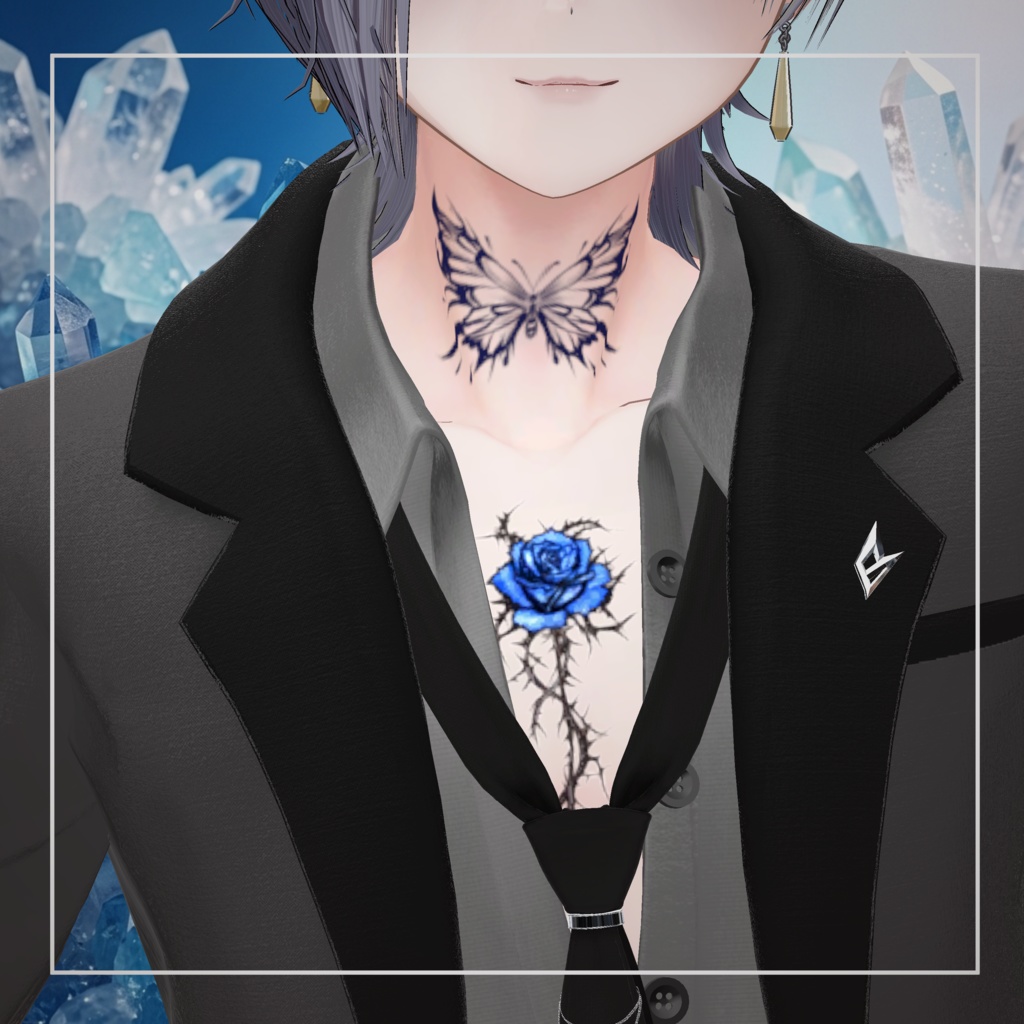 【透過PNG】Tattoo Texture - Abyssal Canvas. - 【デカール化可能】