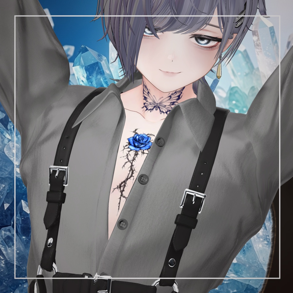 【透過PNG】Tattoo Texture - Abyssal Canvas. - 【デカール化可能】