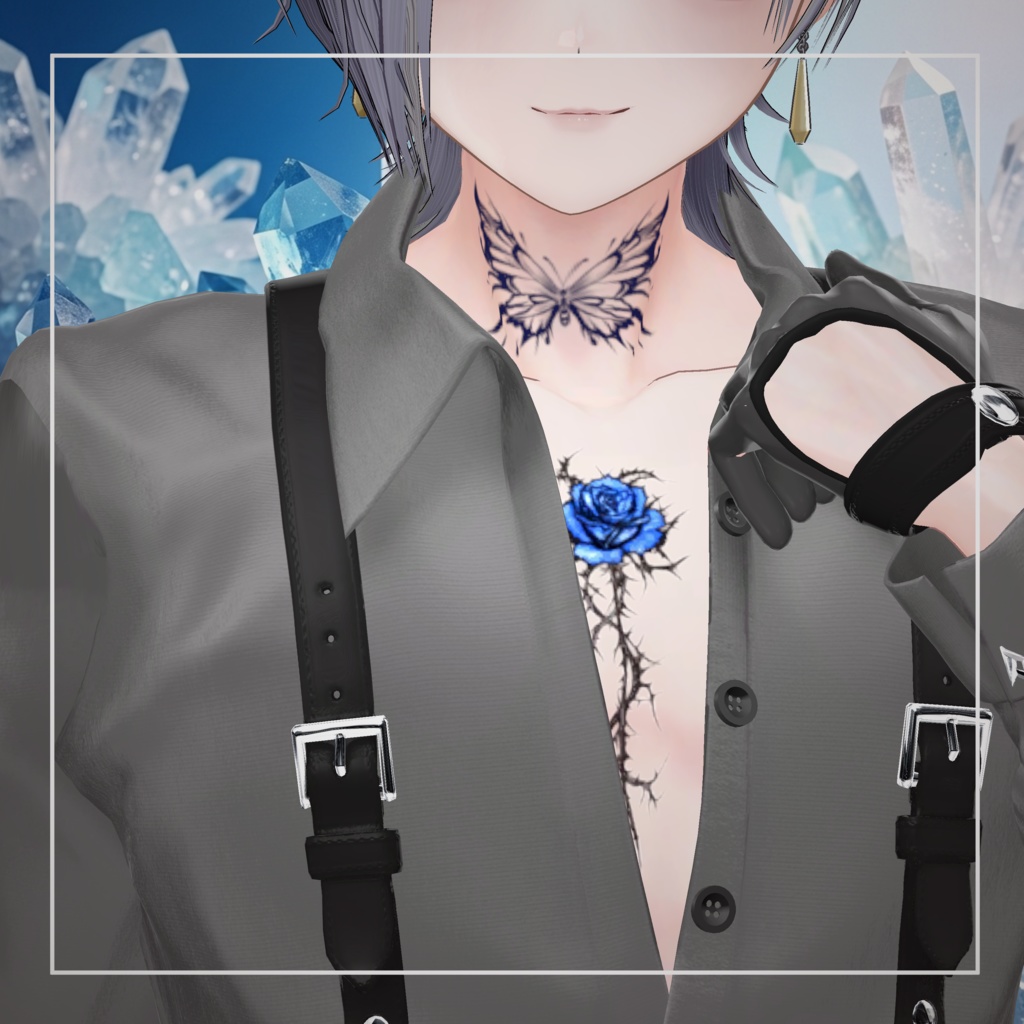 【透過PNG】Tattoo Texture - Abyssal Canvas. - 【デカール化可能】