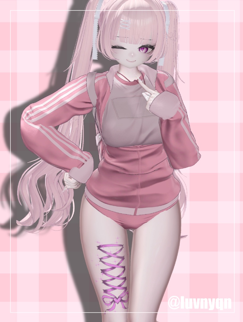 【透過PNG】tattoo texture - Sparkle Ribbon Corset -【デカール化可能】