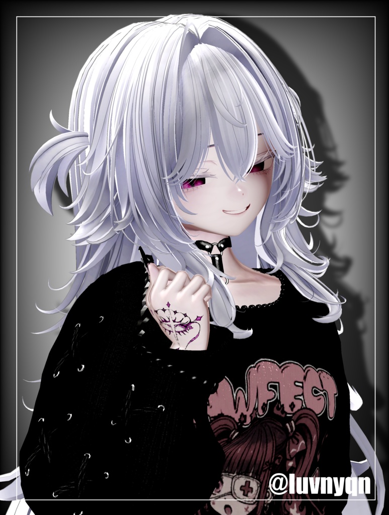 【透過PNG】tattoo texture - Wicked Star -【デカール化可能】