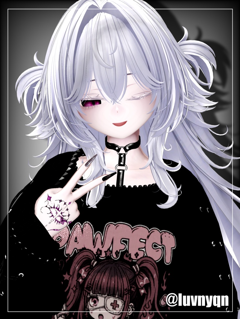 【透過PNG】tattoo texture - Wicked Star -【デカール化可能】