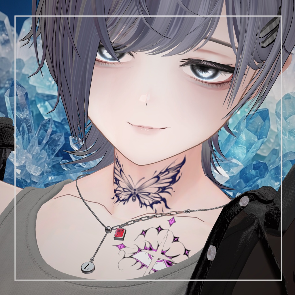 【透過PNG】tattoo texture - Wicked Star -【デカール化可能】