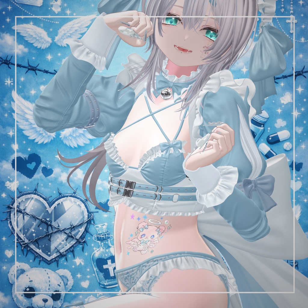 【透過PNG】tattoo texture - PonPonPain - 【デカール化可能】