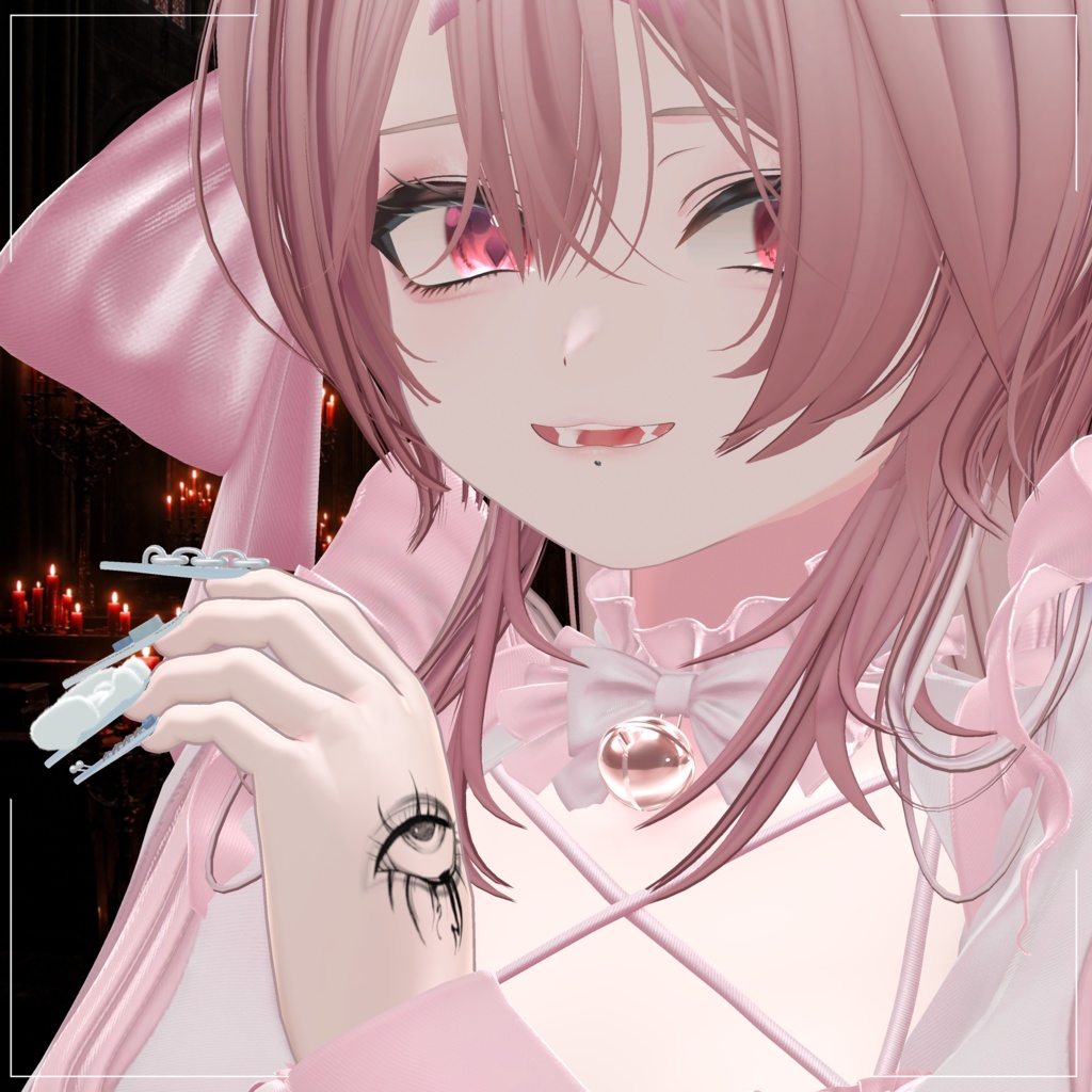 Men's Avator -Original tattoo- 「黑眼」【デカール化可能透過PNG】