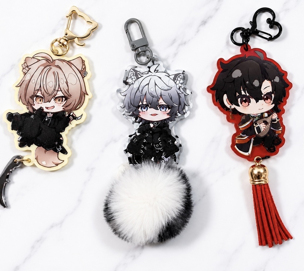 【メンズアバター中心】VRCアバターアクリルキーホルダー
