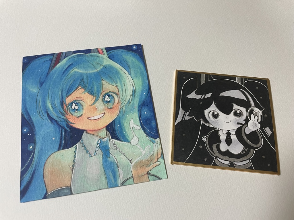 手描き 初音ミク ファンアートイラスト 同人 VOCALOID ボカロ 原画