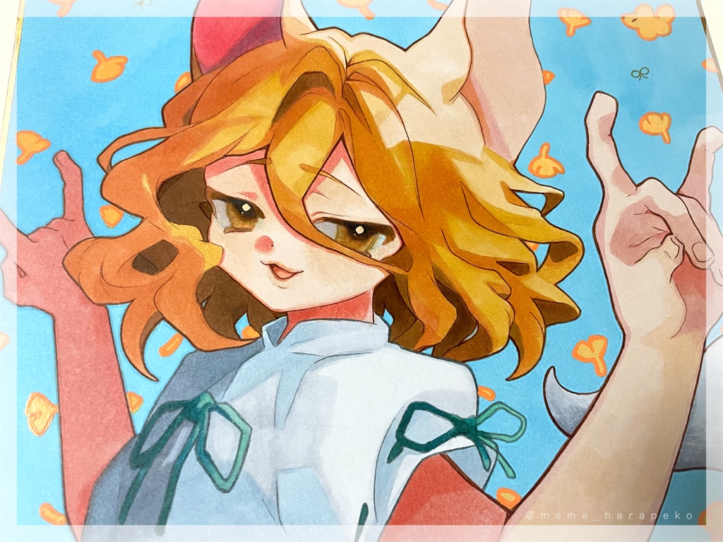 手描きイラスト 東方Project 菅牧典 大色紙サイズ