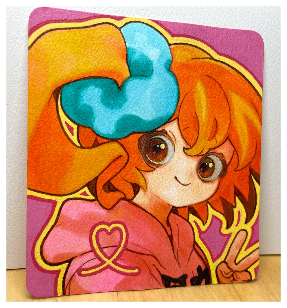 手描きイラスト カゲプロ ファンアート 如月モモ 原画