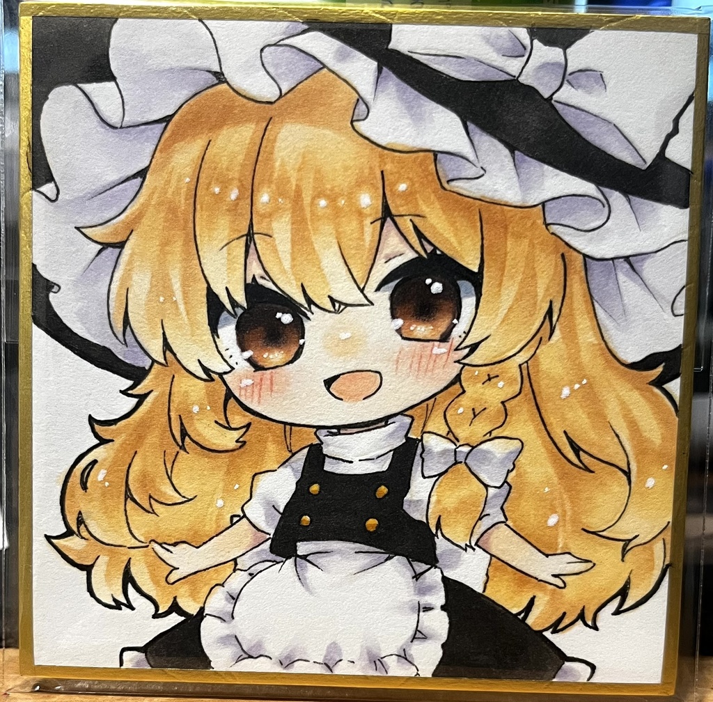 【豆色紙】魔理沙、霊夢