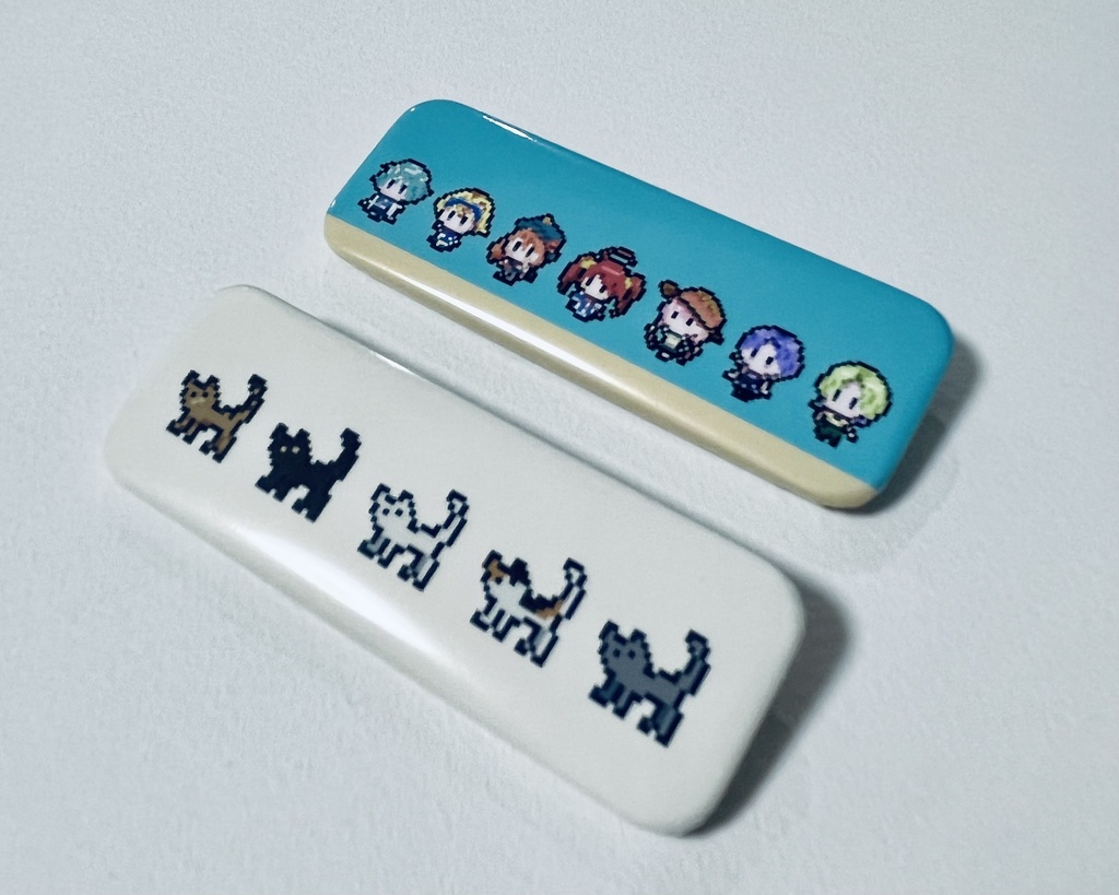 横長缶バッジ2個セット