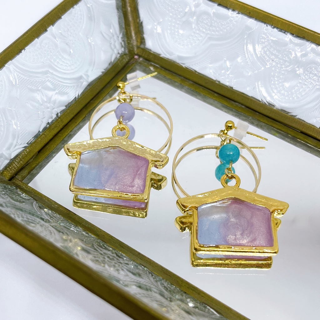 【SH】絵馬に願ひをイメージピアス(イヤリング)