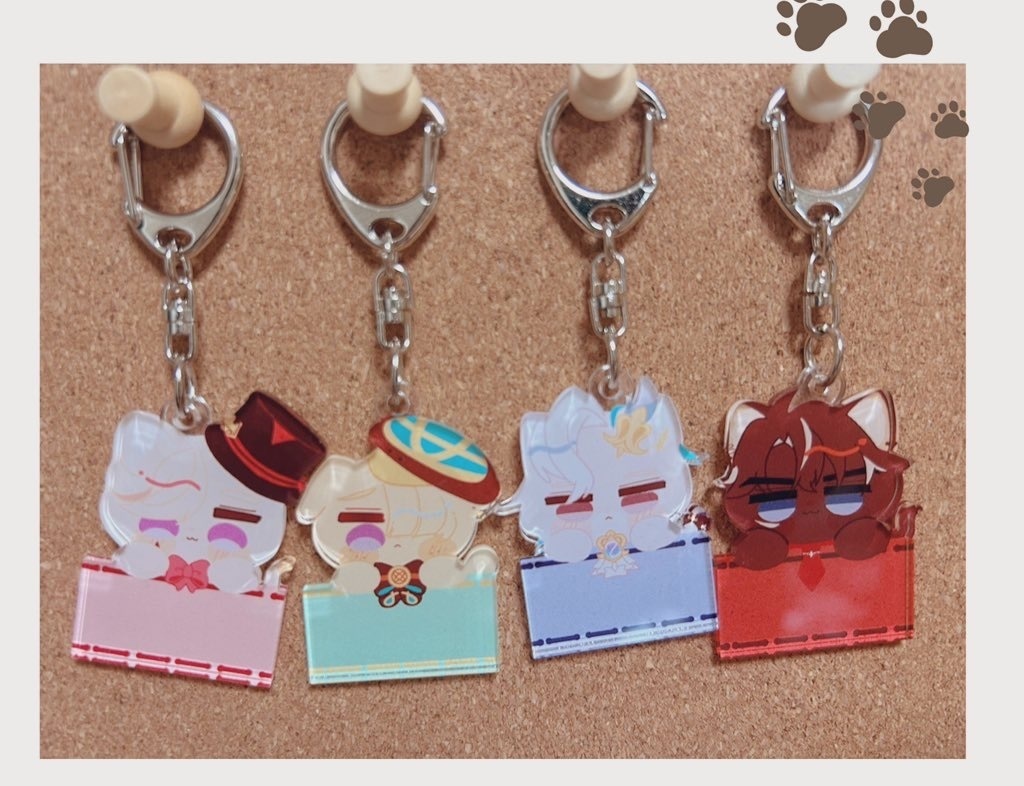 フチなしアクリルキーホルダー
