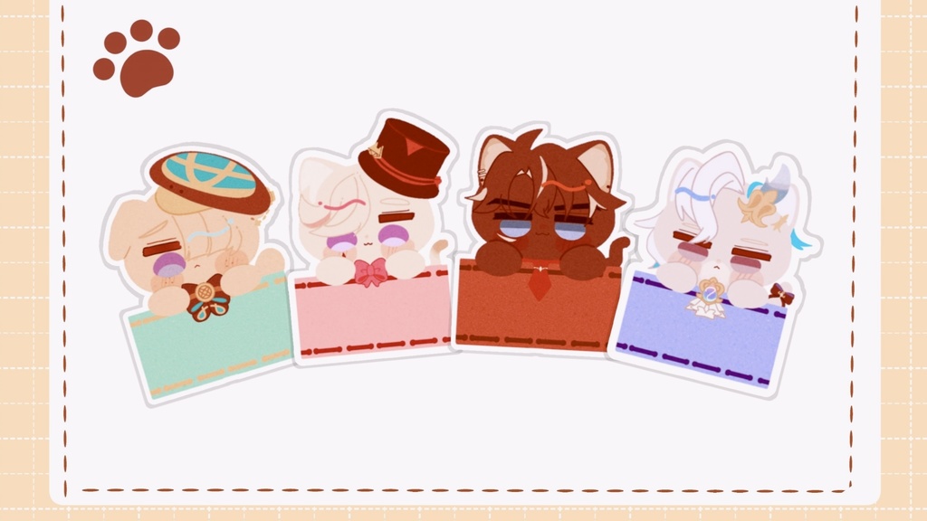 フチなしアクリルキーホルダー