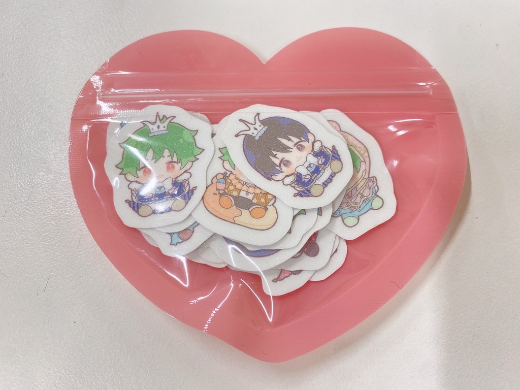 はやじゅんたくさんお仕事してねシール